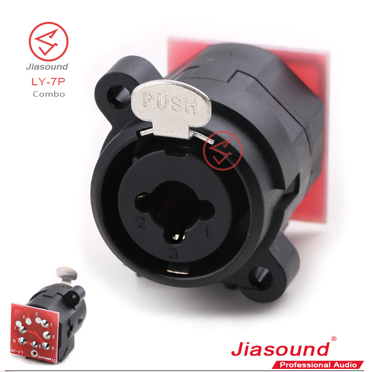 (1ตัว) [PJ] Jiasound LY-7P แจ็ค XLR และ TRS 6.35 ในตัวเดียวกัน