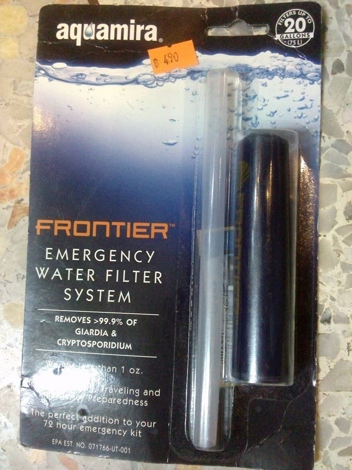 ตัวกรองน้ำฉุกเฉิน Emergency Water Filter System