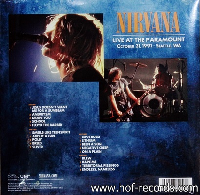 Nirvana - Live At The Paramount 2Lp N.