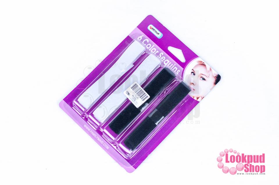 เทปตีนตุ๊กแก/เวลโครเทป สีดำ-ขาว กว้าง 2 ซม (1แพ๊ค)