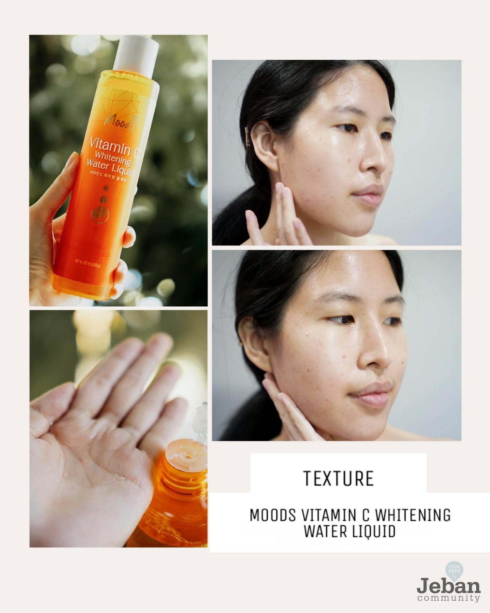 น้ำตบวิตซี / น้ำตบสเนล มูดส์ วิตามิน ซี ไวท์เทนนิ่ง วอเตอร์ ลิขวิด 250ml.