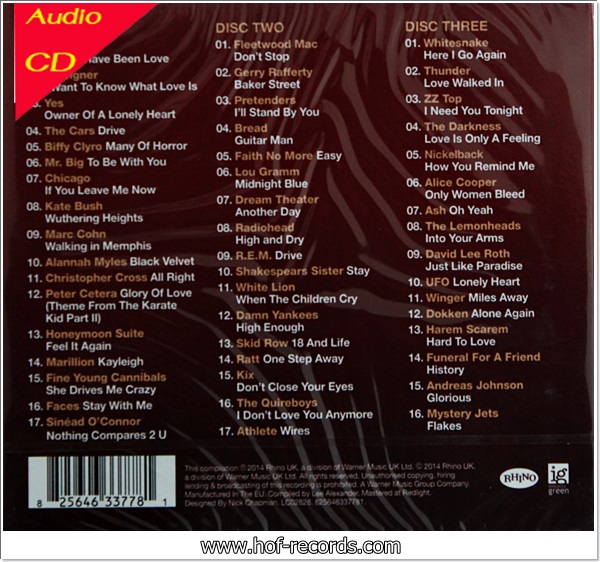 Rock Ballads - The Collection 3Cd N.