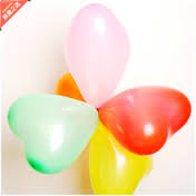 ลูกโป่งหัวใจ เนื้อเมททาลิก สีเขียวมะนาวไซส์ 6 นิ้ว แพ็คละ 10 ใบ