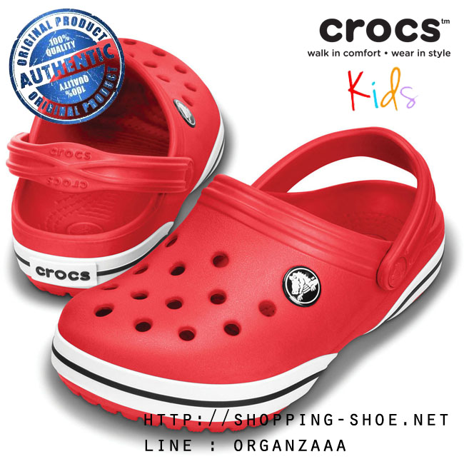 Crocband X Clog Kids - Red ของแท้ Outlet ไทยและอเมริกา