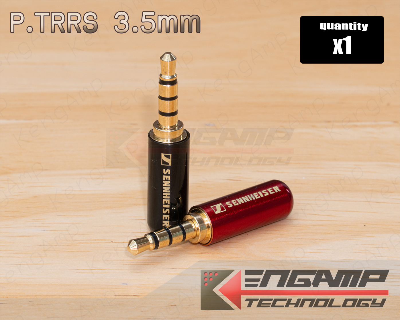 (1ตัว) [PJ] ปลั๊ก TRRS 3.5mm (3ขีด) SENNHEISER สำหรับเข้าสาย 3-4mm