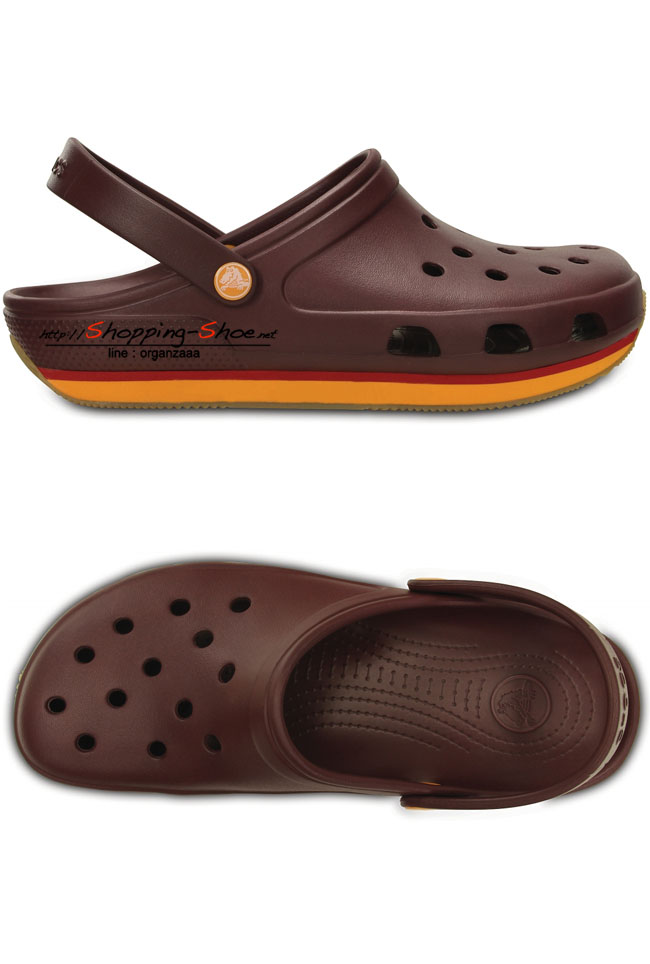 Crocs Retro Clog - Burgundy / Mango ของแท้ Outlet ไทยและอเมริกา