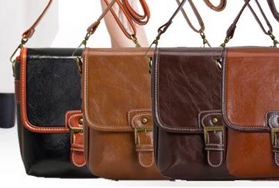 กระเป๋าสะพายกล้องวินเทจ 2เข็มขัด ทรงเหลี่ยม สไตล์อังกฤษ กันน้ำ กันรอยย่น Size M สีดำ น้ำตาลอ่อน น้ำตาลกลาง น้ำตาลเข้ม ผ้าใบเขียว ผ้าใบกากี