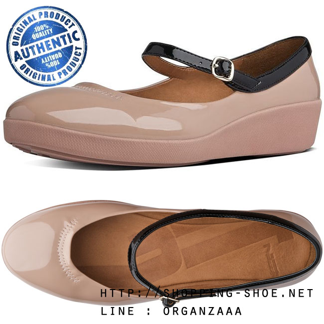 Fitflop F-Pop Mary Jane Patent Nude ของแท้ นำเข้าจาก USA และ UK