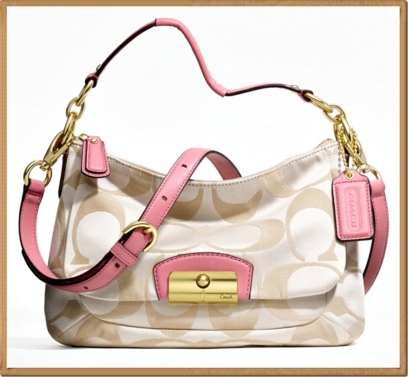Coach Kristin Signature East-West Crossbody 22302 - Pink