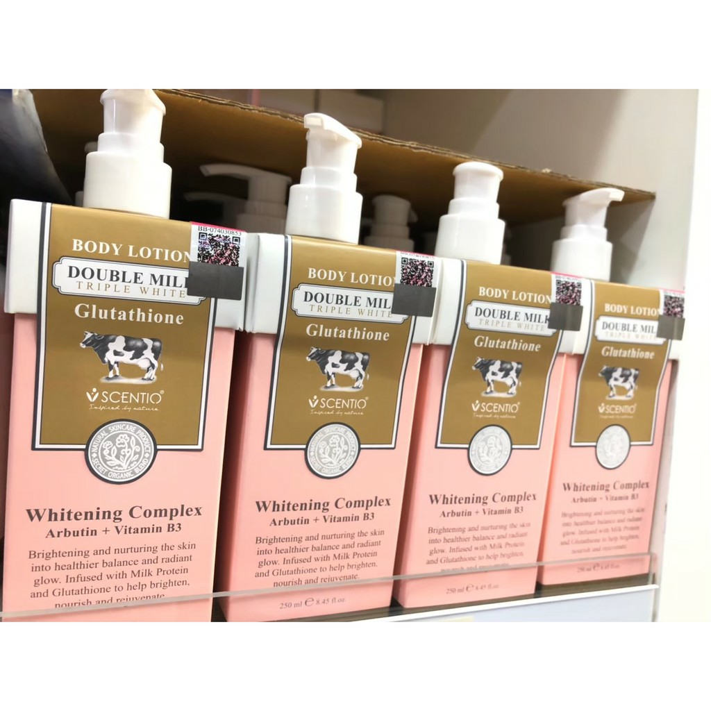 โลชั่น ดับเบิ้ลมิลค์ ทริปเปิ้ล ไวท์ บอดี้ โลชั่น เซนทิโอ 250 มล. บิวตี้บุฟเฟ่ต์