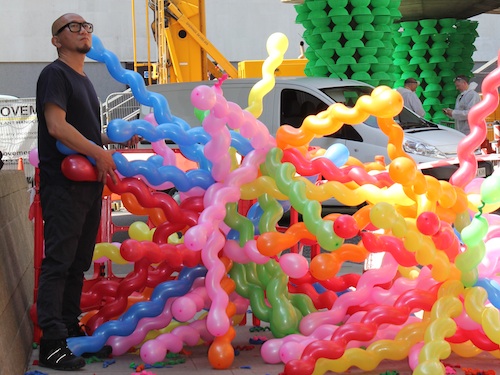 ลูกโป่งเกลียว Sprial Balloon คละสี แพ็คละ 10 ชิ้น
