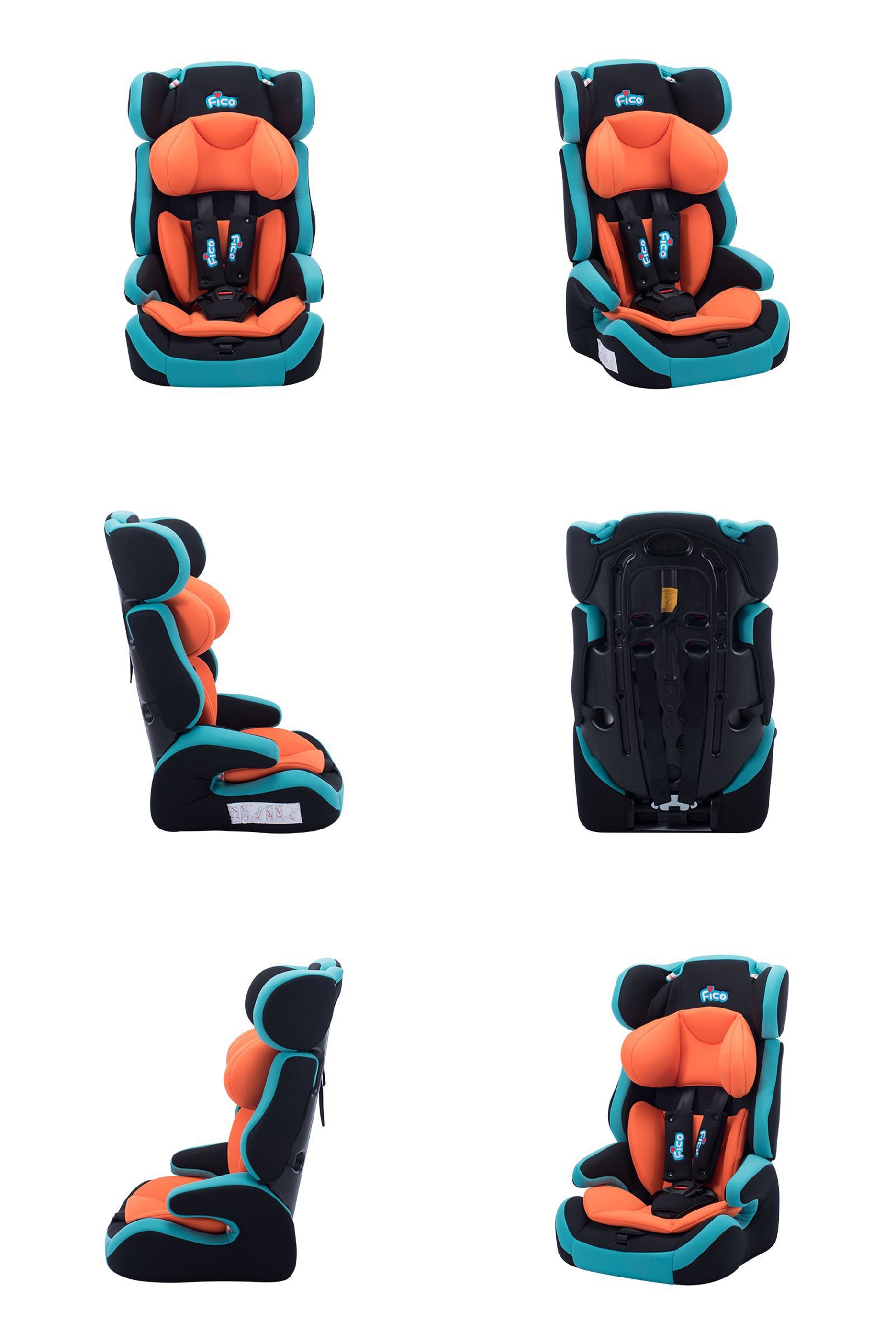 คาร์ซีท Fico เบาะรถยนต์นิรภัยสำหรับเด็ก รุ่น GE-E New สี Blue Black คาร์ซีทรุ่นนี้จัดอยู่ใน Group 1+2+3 (เด็กอายุ 9 เดือน - 12 ปี) เหมาะกับเด็กที่มีน้ำหนักตัวตั้งแต่ 9 - 36 kg. วิธีการติดตั้งง่ายมากขึ้นด้วยการใช้เข็มขัดยานพาหนะติดตั้ง 3 จุด สายรัดสามารถปรับความสูงได้ 3 ระดับ เพื่อให้เหมาะสำหรับการเจริญเติบโตของทารก ระบบสายรัด 5 จุด เพื่อการป้องกันที่ดีที่สุดคล้ายผู้เล่นรถแข่ง สัมผัสนุ่มสบายมากขึ้นด้วยซัพพอร์ตรองสายสายเข็มขัดและหัวเข็มขัด ผ้าทำจากวัสดุที่สามารถระบายอากาศได้เป็นอย่างดี ด้วยเบาะรองนั่งที่มีความกว้างให้ลูกน้อยของคุณเคลื่อนตัวได้อย่างอิสระมากขึ้น มาพร้อมซัพพอร์ตรองคอที่มีขนาดใหญ่พิเศษ เพื่อการป้องกันที่มากกว่า ติดตั้งแบบให้เด็กนั่งหันหน้าออกจากเบาะรถเท่านั้น (ทิศทางเดียวกับผู้นั่งโดยสารในรถ) ได้รับการอนุมัติมาตรฐาน ECE R44/04 ขนาดสินค้า 46x42x71 ซม. น้ำหนักสินค้า 5.6 kg.