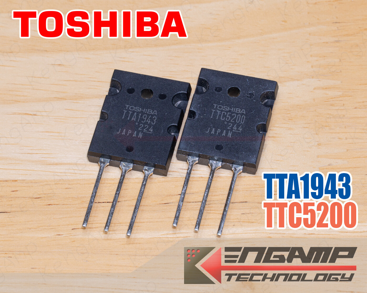 (มีตัวเลือก) [TR] TTA1943 หรือ TTC5200 TOSHIBA PNP NPN 15A 230V