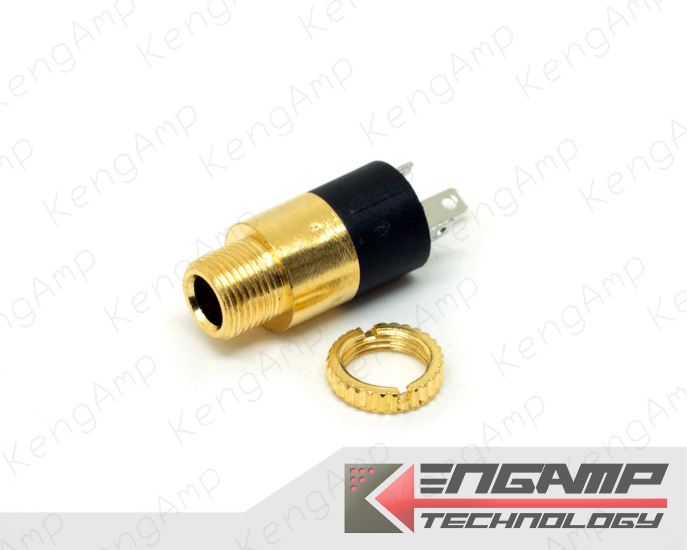 (มีตัวเลือก) [PJ] PJ-392 Gold แจ็คโฟนเสตอร์ 3.5mm ติดแท่นชุบทอง