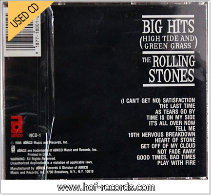Rolling Stones - Big Hits High Tide And Green Grass (USA) Used Cd VG++