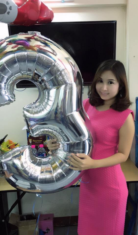 ลูกโป่งฟอยล์รูปตัวเลข 3 สีเงิน ไซส์จัมโบ้ 40 นิ้ว - Number 3 Shape Foil Balloon Size 40" Silver Color