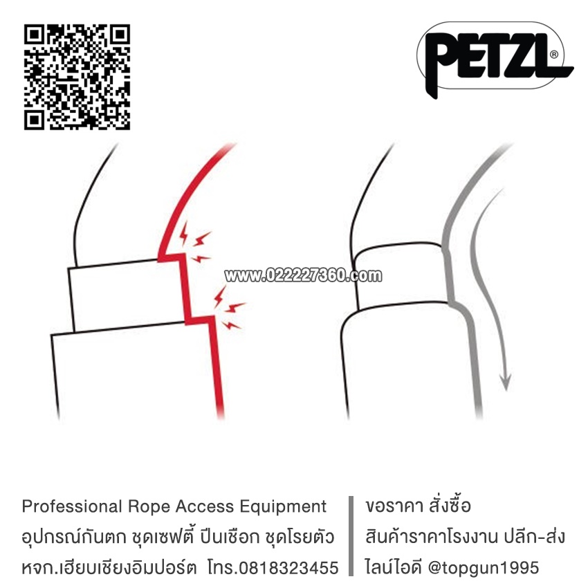 ห่วงเซฟตี้ ตะขอนิรภัย ตะขอเซฟตี้ M073AA00 Petzl VULCAN