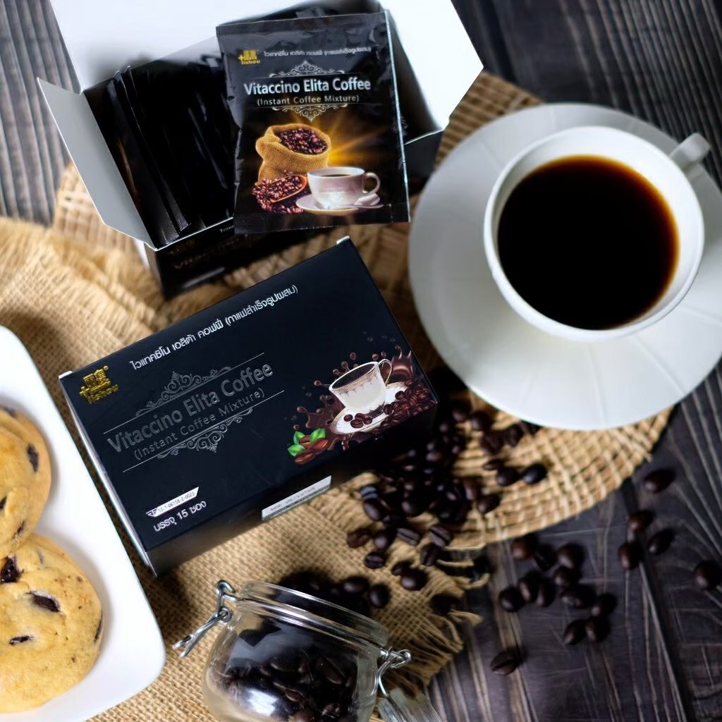Vitaccino Elita Coffee ไวแทคซิโน่(กาแฟดำพลัส) แพกเกจใหม่ล่าสุด