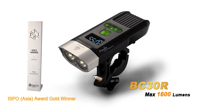 ไฟฉายติดจักรยาน BC30R มาพร้อมจอดิจิตอล
