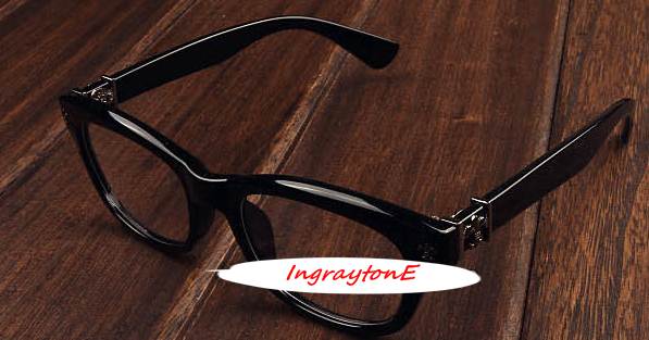 กรอบแว่นสายตาแฟชั่น เรโทร วินเทจ แต่งกรอบโครม สี ดำด้าน
