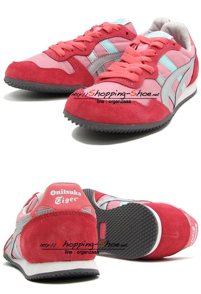 Onitsuka Tiger Serrano - Coral Pink / Silver ของแท้ มีกล่อง ป้ายครบ