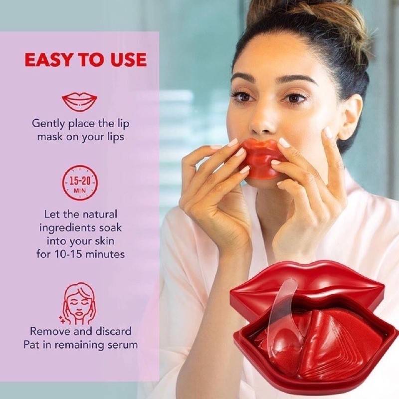 แผ่นมาร์คปาก ZOZU มาร์คปากคอลลาเจน 20แผ่น 60g LIP MASK