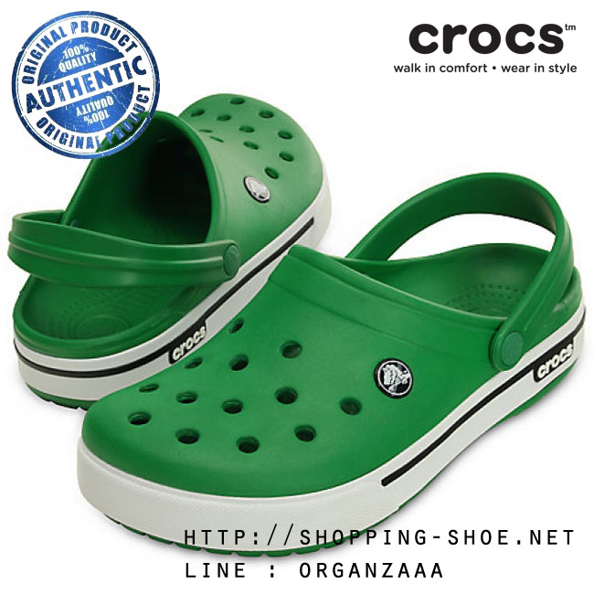 Crocband II.5 Clog - Kelly Green / White ของแท้ Outlet ไทยและอเมริกา