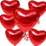 ลูกโป่งฟลอย์รูปหัวใจ สีแดง ไซส์กลาง 24 นิ้ว - Heart Shape Balloon 24" Red Color / Item No.TL-G016