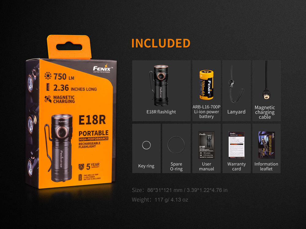 ไฟฉายอเนกประสงค์ Fenix E18R