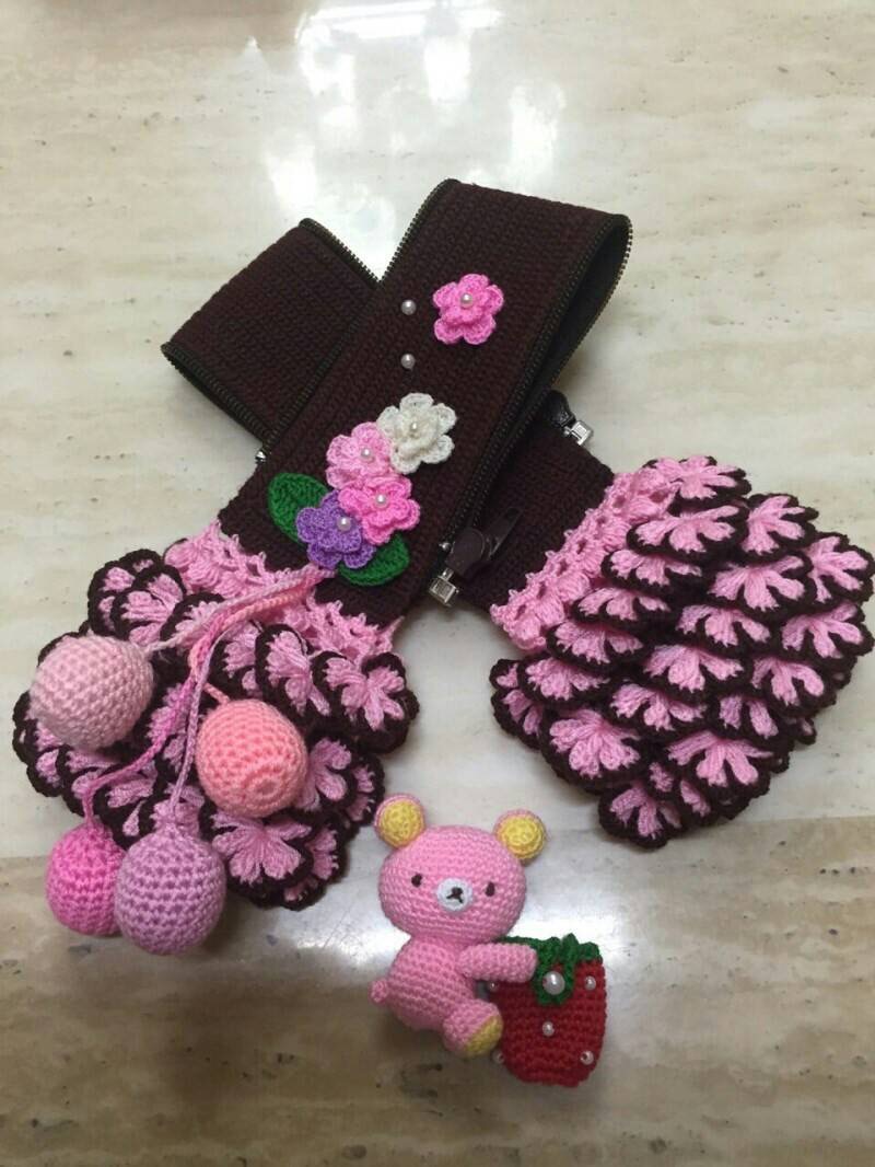 ไหมหุ้มหูกระเป๋า คอลเลคชั่น สีชมพู