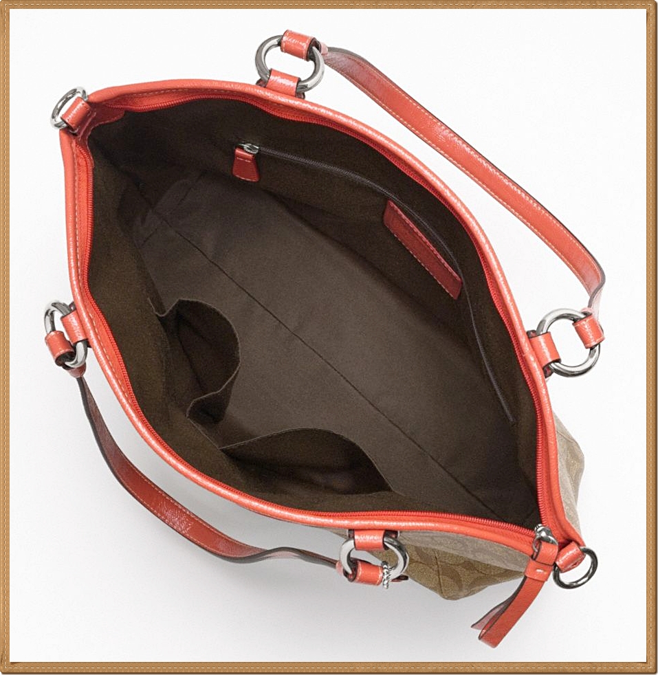 Coach Peyton Pocket Tote 19816 - Silver / Black / Grey