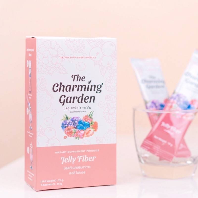 เจลลี่ไฟเบอร์ Jelly Fiber The Charming Garden Jelly Fiber บรรจุ 5 ซอง (1 กล่อง)