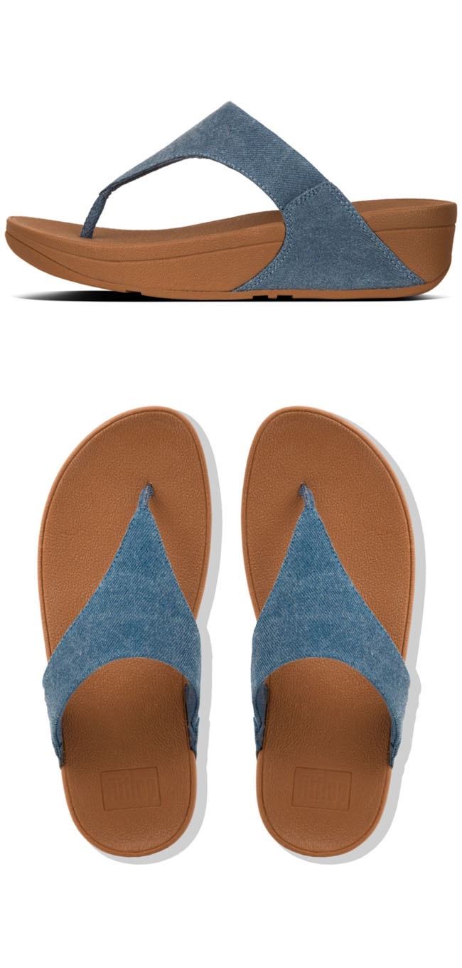 Fitflop Lulu Shimmer Denim Blue ของแท้ นำเข้าจาก USA และ UK