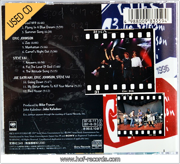 G3 - Live In Concert (Japan) Used cd VG++