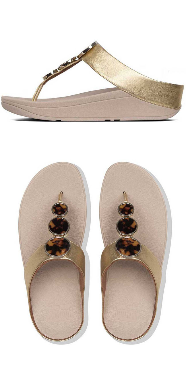 Fitflop Halo Tortoiseshell Artisan Gold ของแท้ นำเข้าจาก USA และ UK
