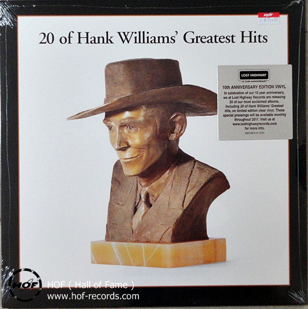 Hank William - 20 of Hank Williams' Greatest Hits 1lp new