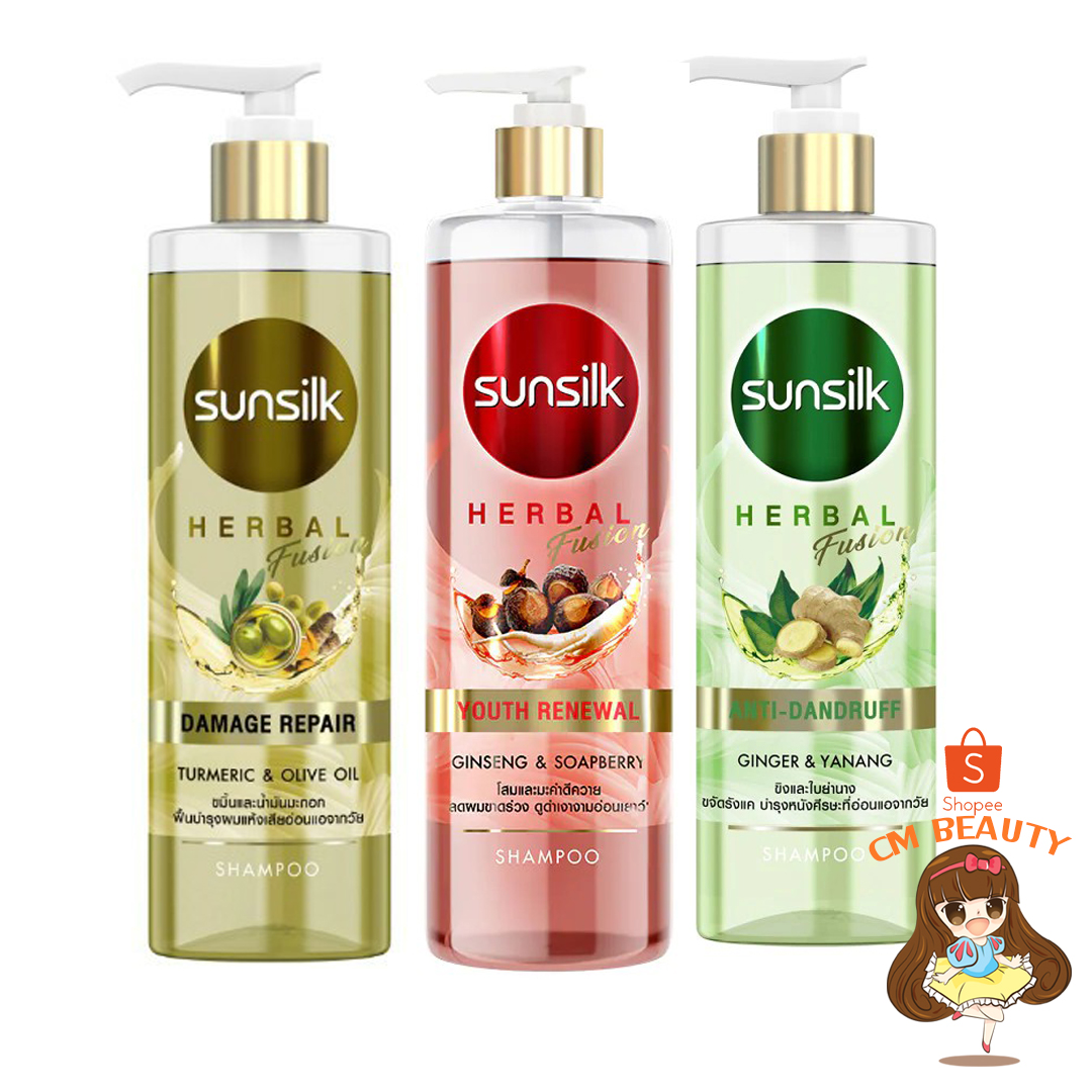 ซันซิล เฮอเบิลฟิวชั่น แชมพู 400 มล.Sunsilk Herbal Fusion Shampoo