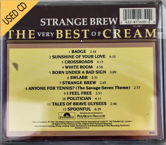 Used CD Cream - The very best of