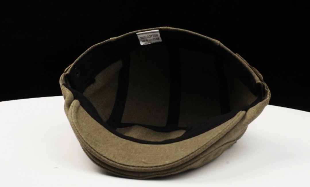 หมวกวินเทจ อังกฤษ หมวกแก๊ป สีล้วน (ดำ น้ำเงิน เขียว เทา น้ำตาล ) ฟรีไซส์ 56-58ซม