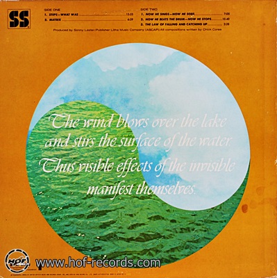 Chick Corea - Now He Sings, Now He Sobs 1977 1lp