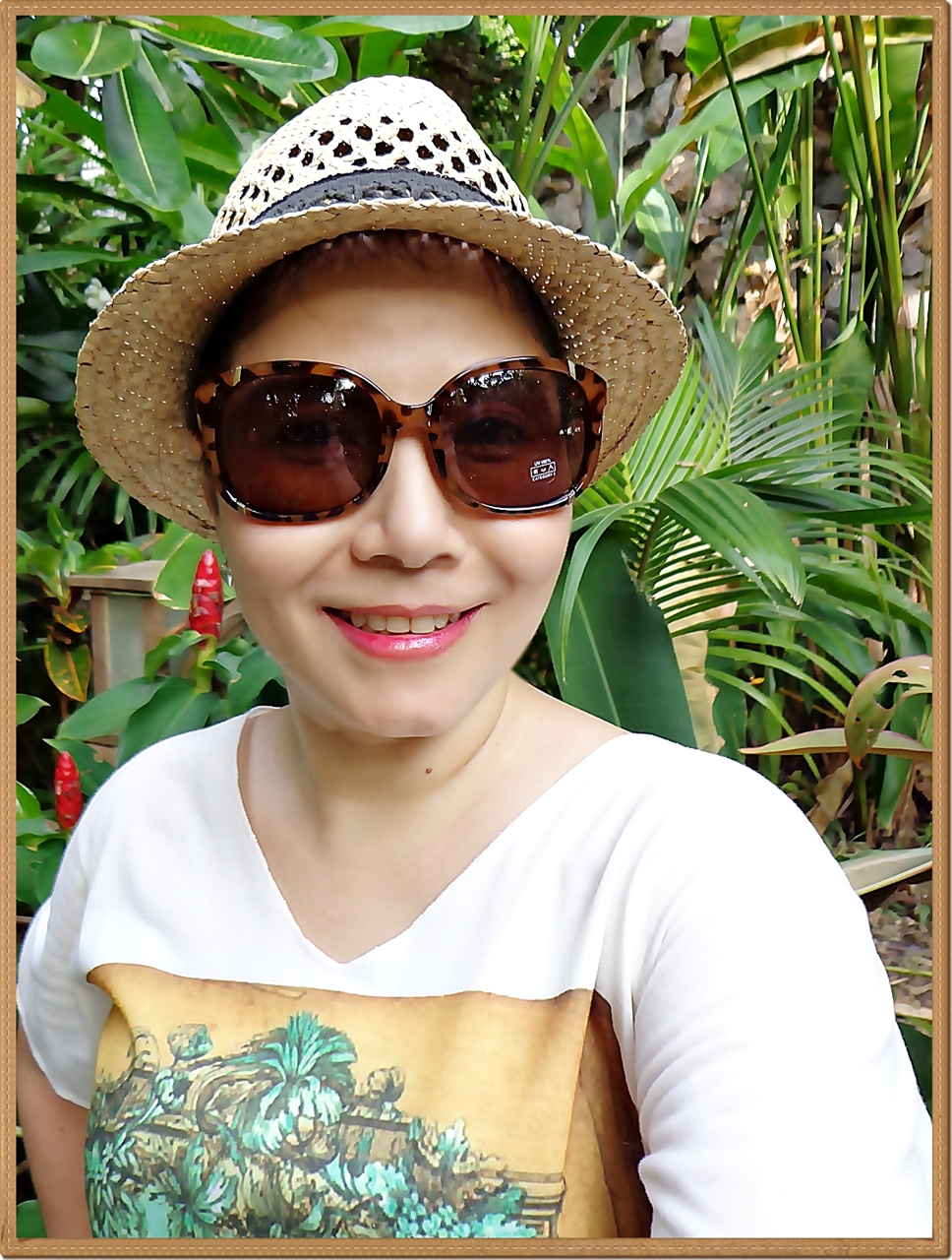 Mango - แว่นกันแดดกรอบกระ สีน้ำตาลอ่อน