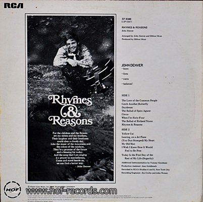 John Denver - Rhymes & Reasons 1972 1lp