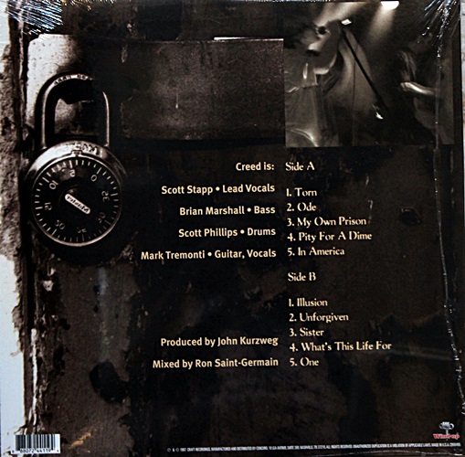 Creed - My Own Prison 1Lp New