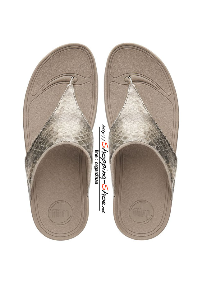 Fitflop Lulu Metallic Snake Pale Gold ของแท้ นำเข้าจาก USA และ UK
