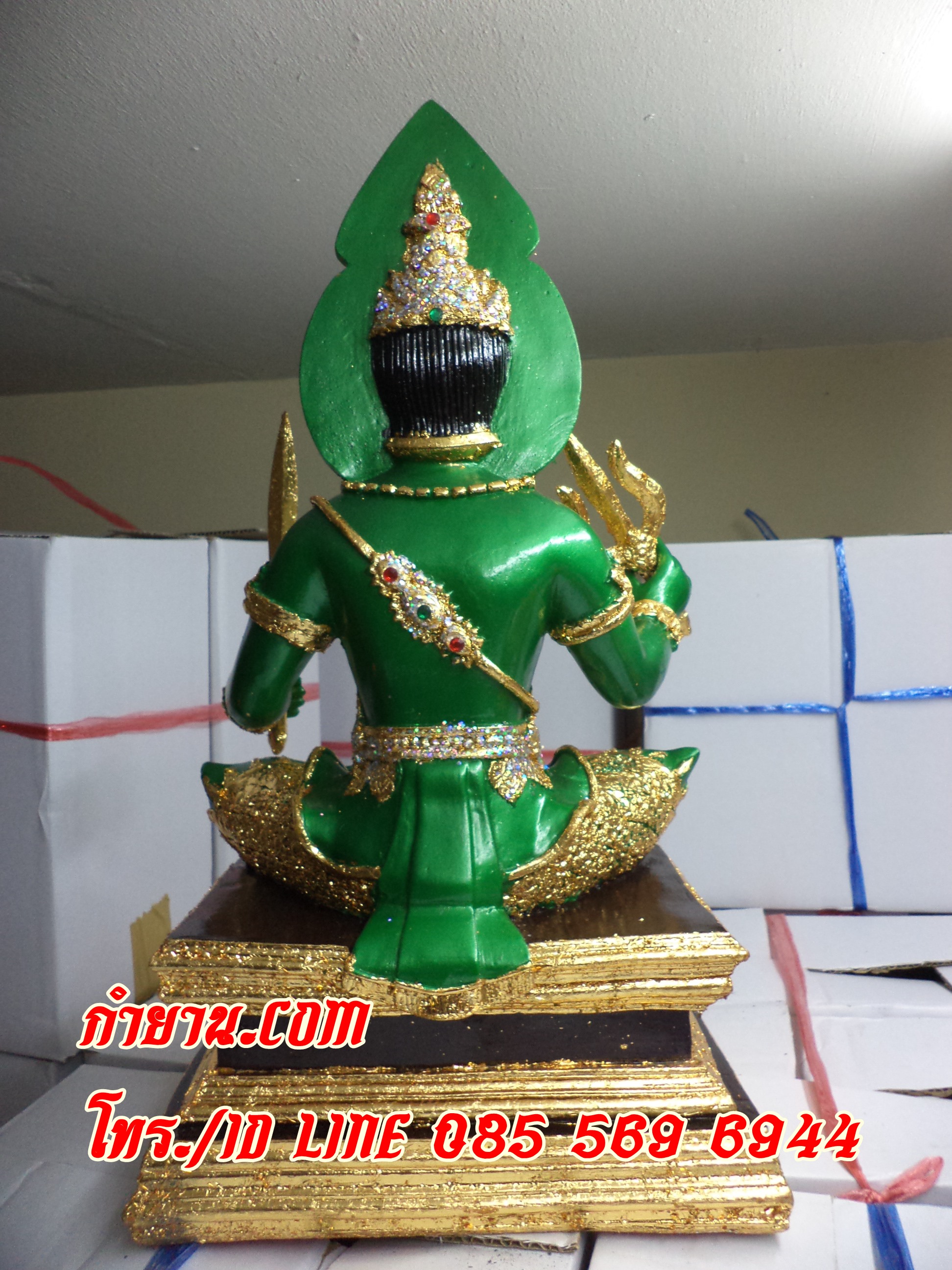 พระอินทร์นั่งแท่น 9" สวย