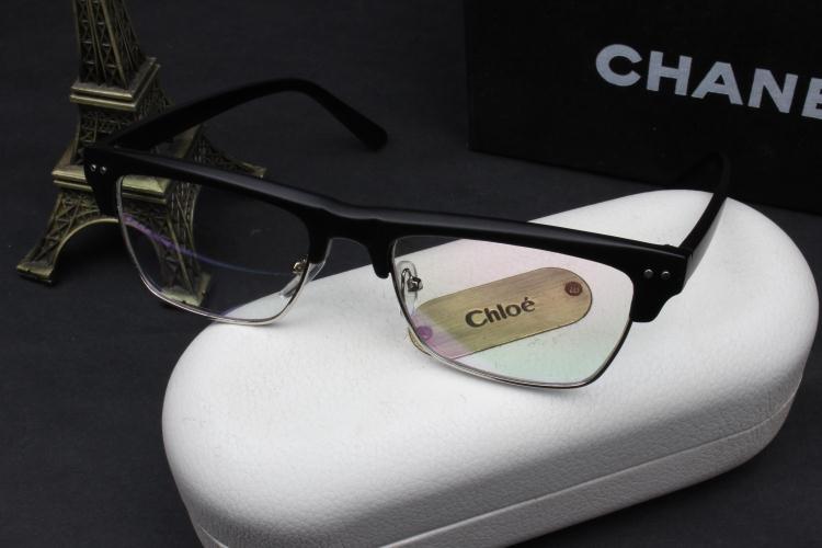 กรอบแว่นตากึ่งโลหะ ครึ่งกรอบ เรโทร republic ( ดำด้าน )