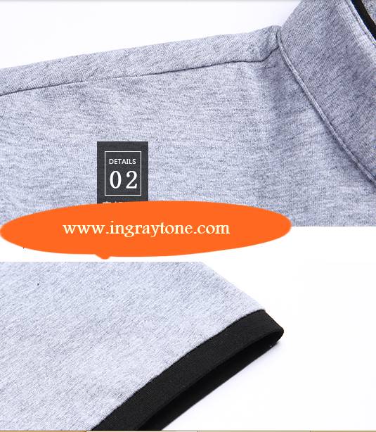ใหญ่พิเศษ!!เสื้อยืดคอจีนปกตั้ง แขนยาว แฟชั่น สีขาว น้ำเงิน ดำ เทา แดง size No.36 38 40 42 44 46 48