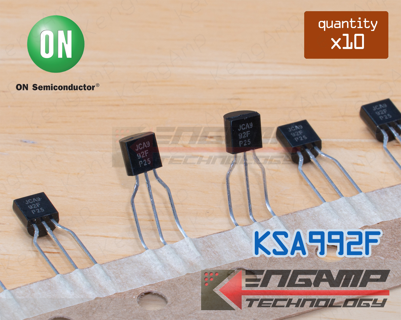 (มีตัวเลือก) [TR] KSA992F A992 หรือ KSC1845F C1845 ON/FSC NPN 50mA 120V ECB