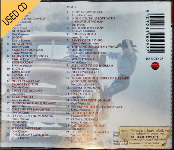 UsedCD Country Gold - 40 classic country tracks ( 2CD )