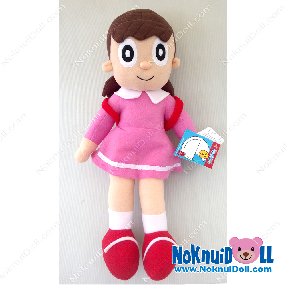 เพื่อนโดเรมอน ตุ๊กตา ชิซูกะ-Shizuka ผ้าทีเอฟ (ไม่มีขน) M-14"